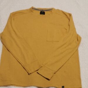 Men's Long-Sleeve Pocket Shirt - Mustard Yellow